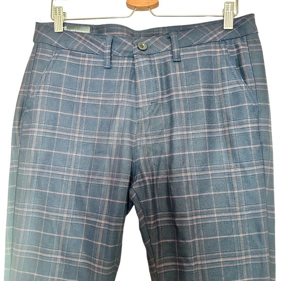 Bee Inspired B33 plaid checkered‎ men's pants size  34S - Picture 4 of 9